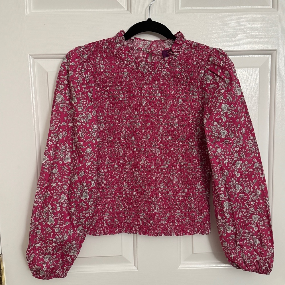 J.CREW Long-sleeve ruffleneck top in Liberty® Summer Blooms NWT